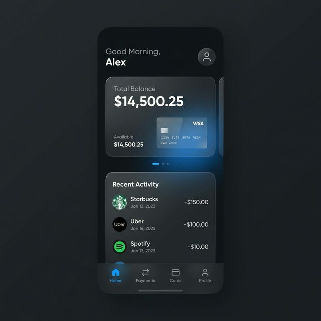 Mobile Banking App Mockup